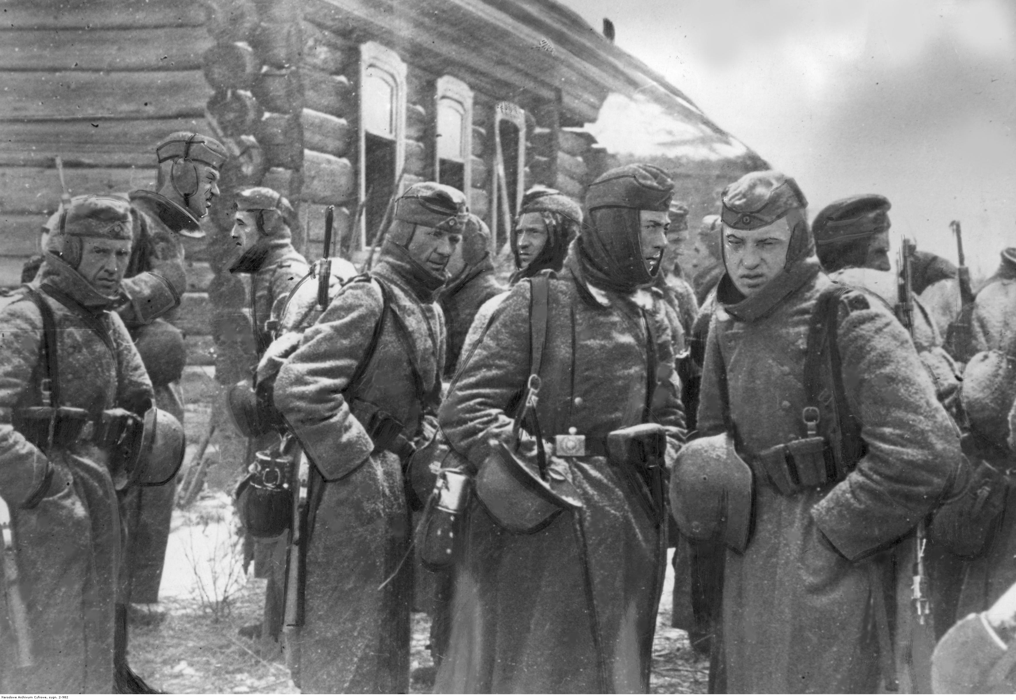 Немецкие солдаты зимой Восточном фронте 1941